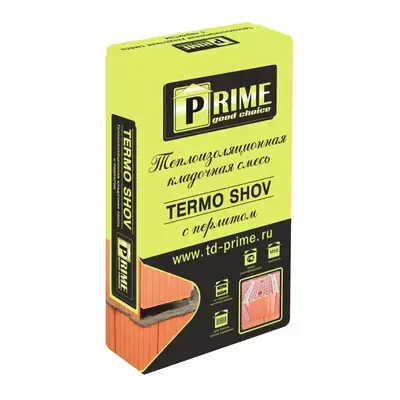 Кладочная смесь цементная Prime Termo Shov 6130 М50 серый 20кг позиция под заказ