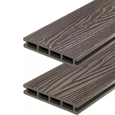 Террасная доска Decking Country пустотелая дерево дерево Венге (темный орех) 150х 24мм